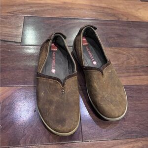 Merrell Brown Slip-On Loafers for Women